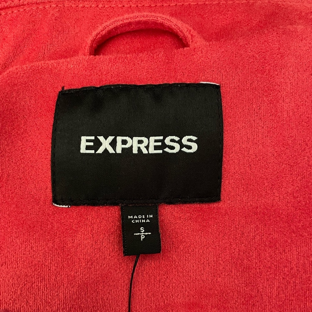 EXPRESS Moto Faux Suede Jacket - Picture 9 of 16